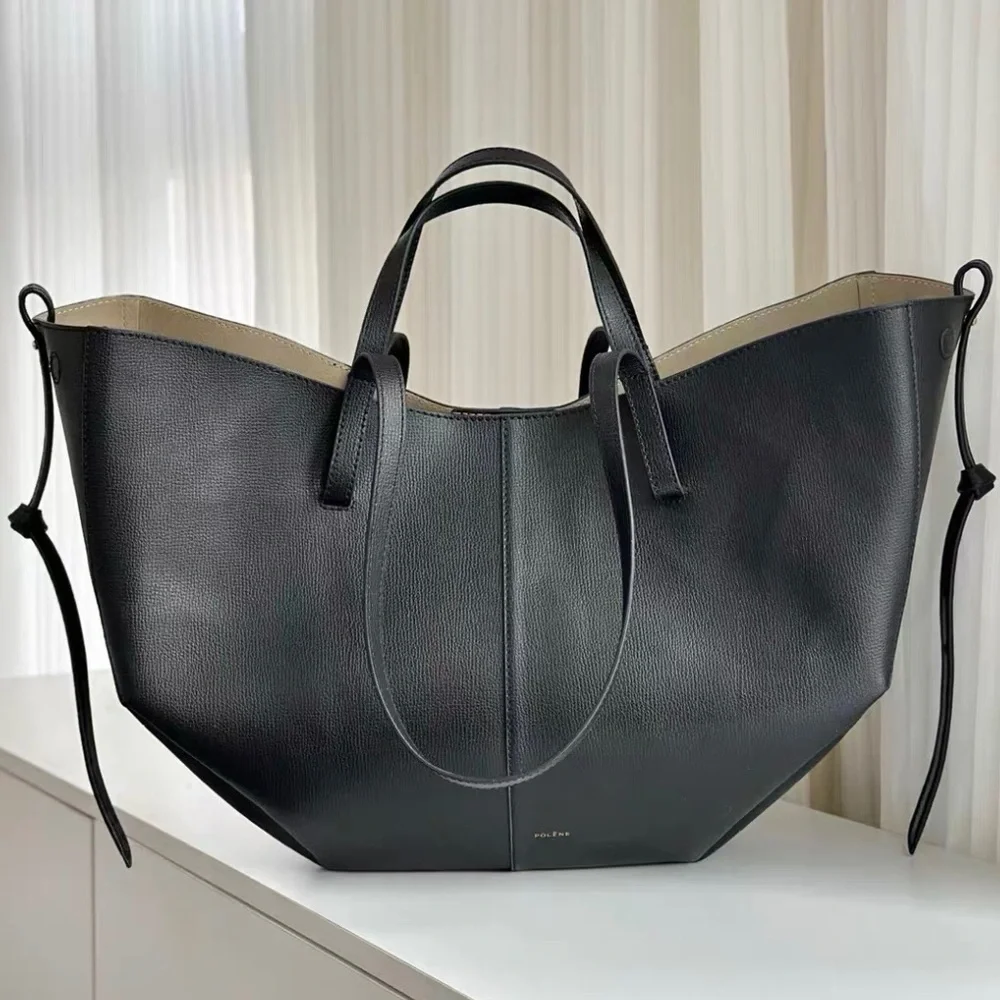Polene Elegant Black Tote Bag - Picture 4 of 4